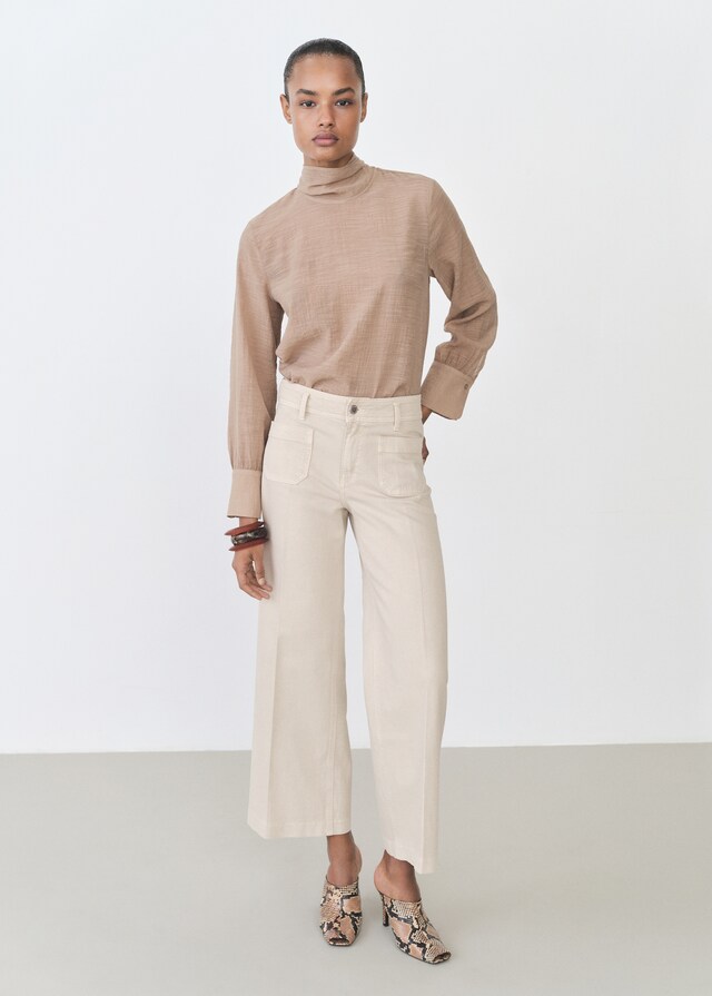 Mango Jeans Wideleg Bolsillos