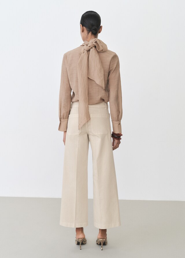 Mango Jeans Wideleg Bolsillos