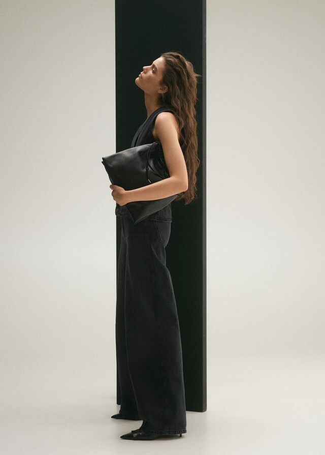 Mango Jeans Wideleg Tiro Alto