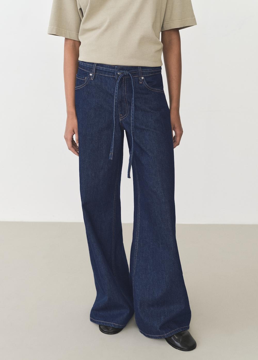 Mango Jeans wideleg tiro bajo cinturón