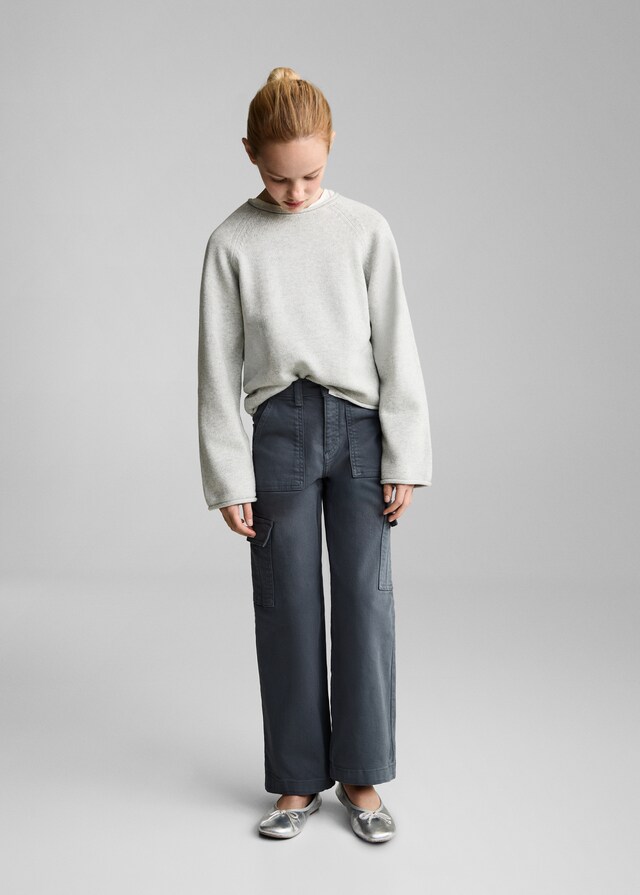 Mango Jersey 100% Algodón Punto