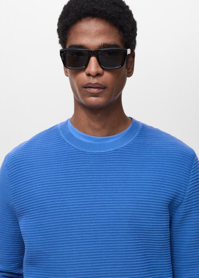 Mango Jersey 100% Algodón Trenzado