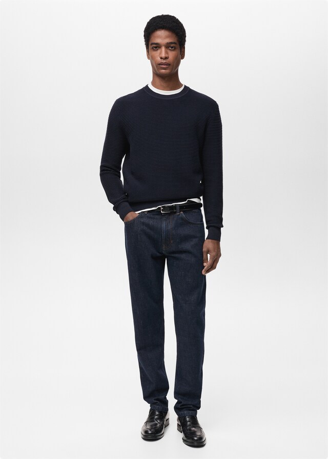 Mango Jersey 100% Algodón Trenzado