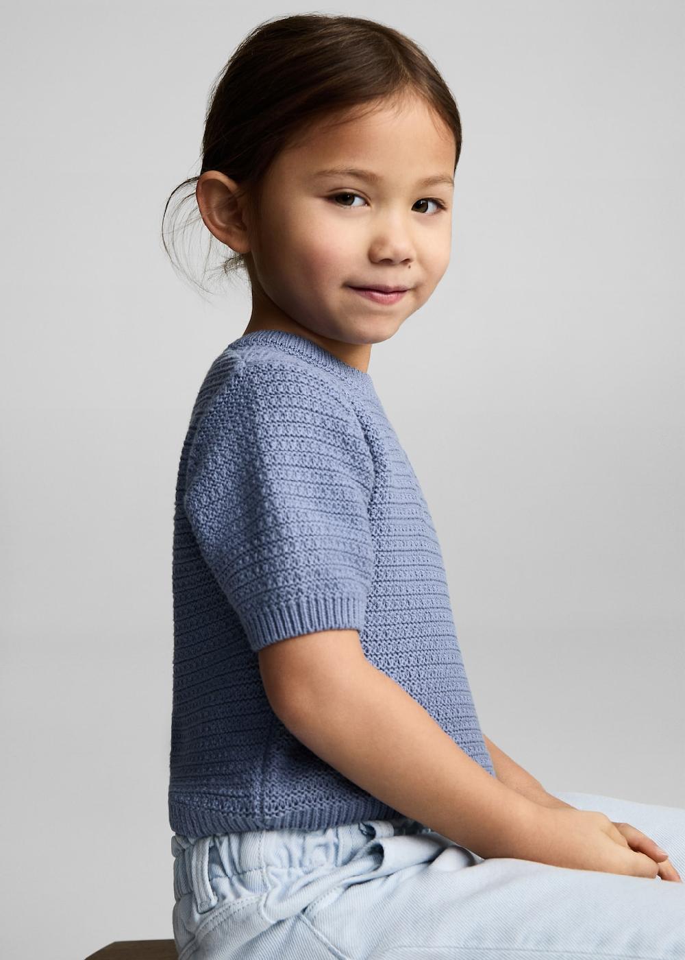 Mango Jersey algodón punto manga corta