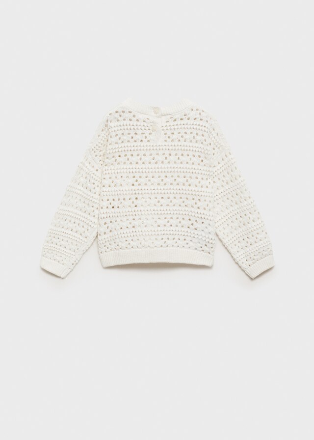 Mango Jersey Calado Algodón Reciclado