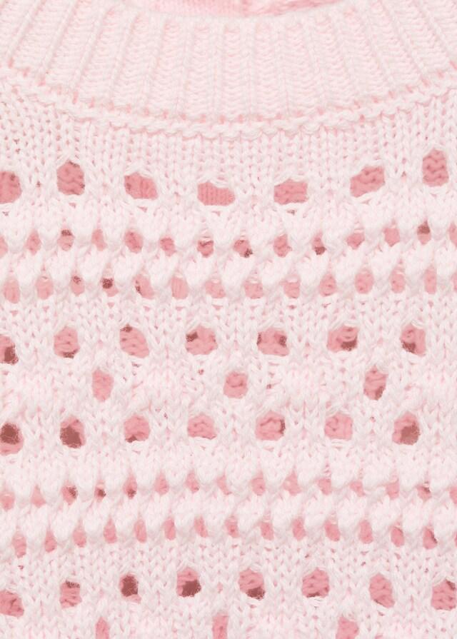 Mango Jersey Calado Algodón Reciclado