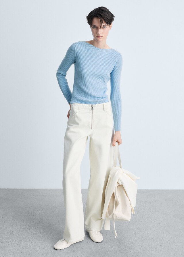 Mango Jersey Canalé Cuello Barco