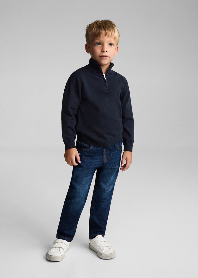 Mango Jersey Cuello Cremallera