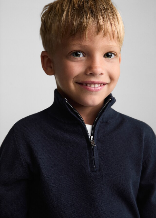 Mango Jersey Cuello Cremallera