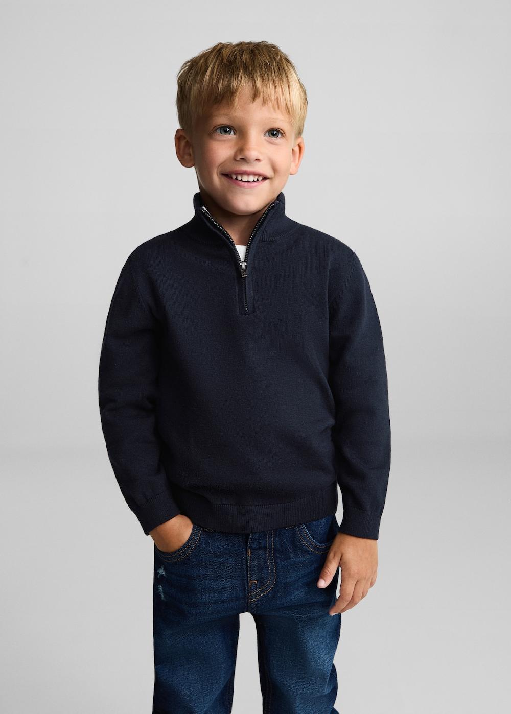 Mango Jersey cuello cremallera