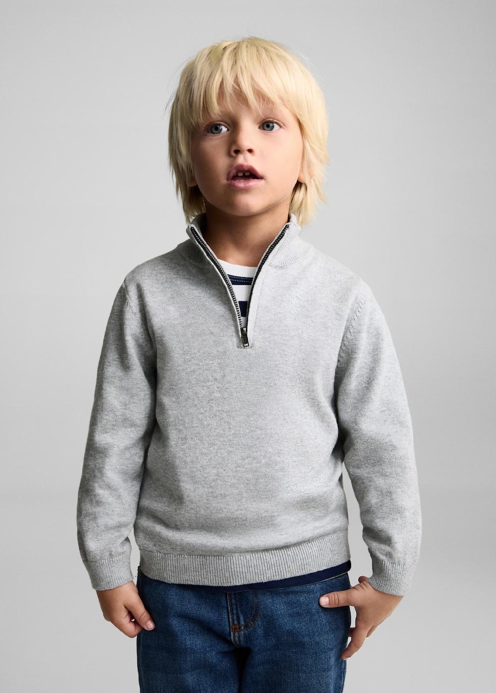 Mango Jersey cuello cremallera