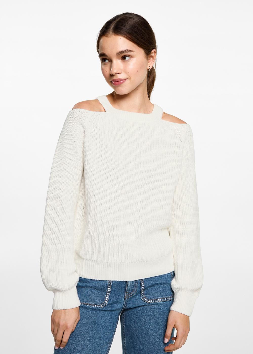 Mango Jersey hombros descubiertos