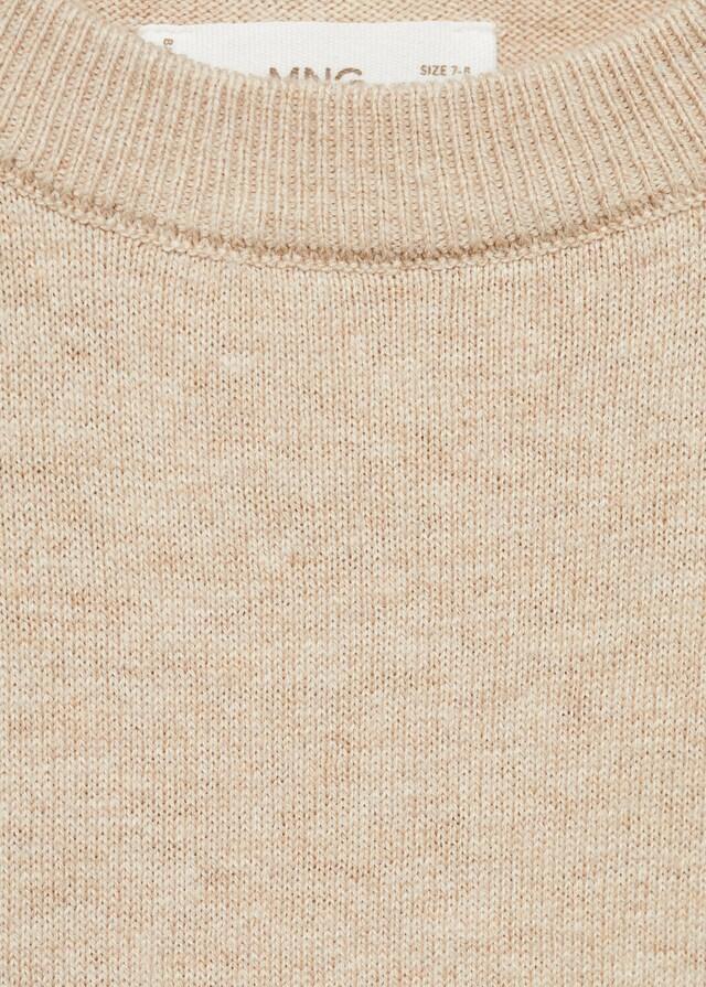 Mango Jersey Jaspeado Algodón