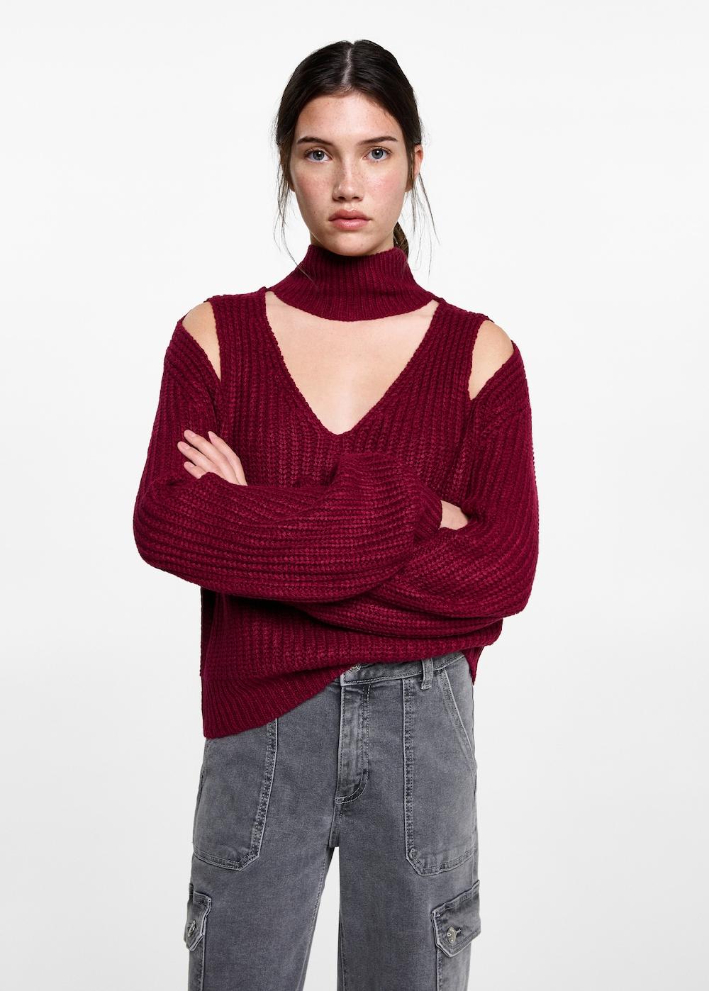 Mango Jersey oversize aberturas