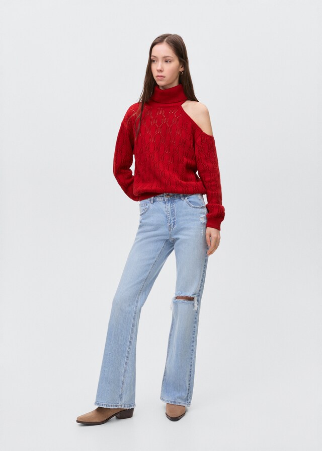 Mango Jersey Punto Asimétrico