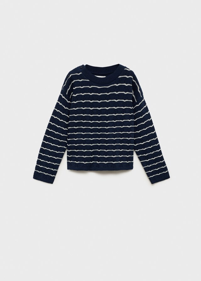 Mango Jersey Punto Calado Rayas