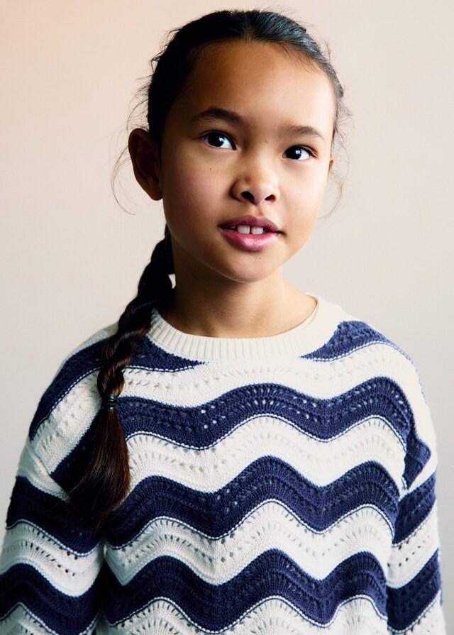 Mango Jersey Punto Calado Zigzag