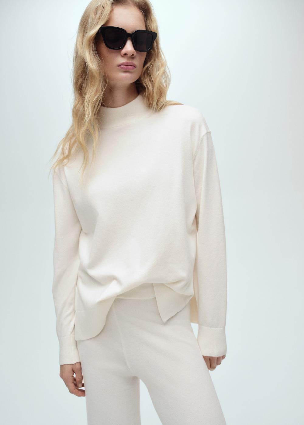 Mango Jersey punto cuello perkins