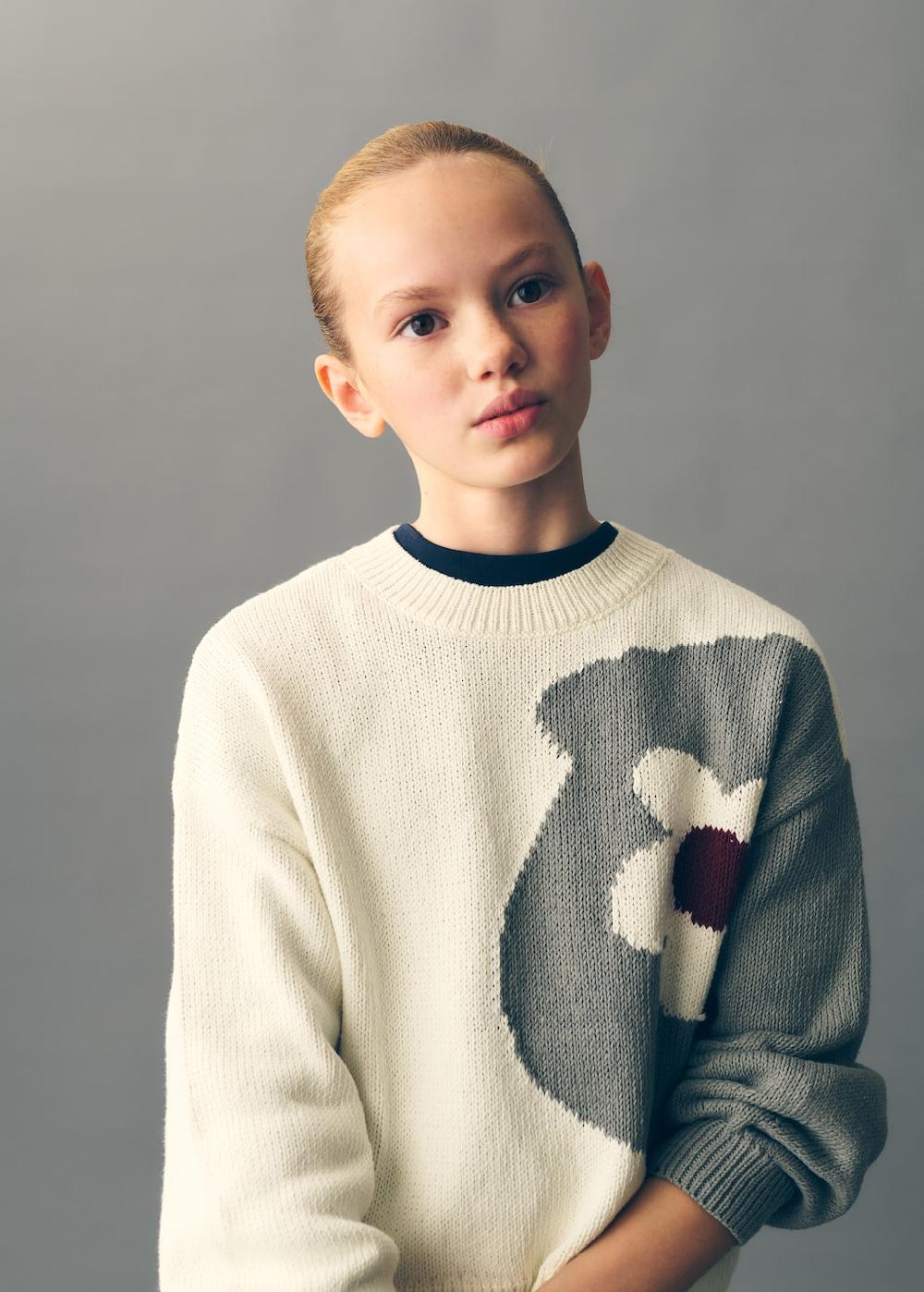 Mango Jersey punto flor