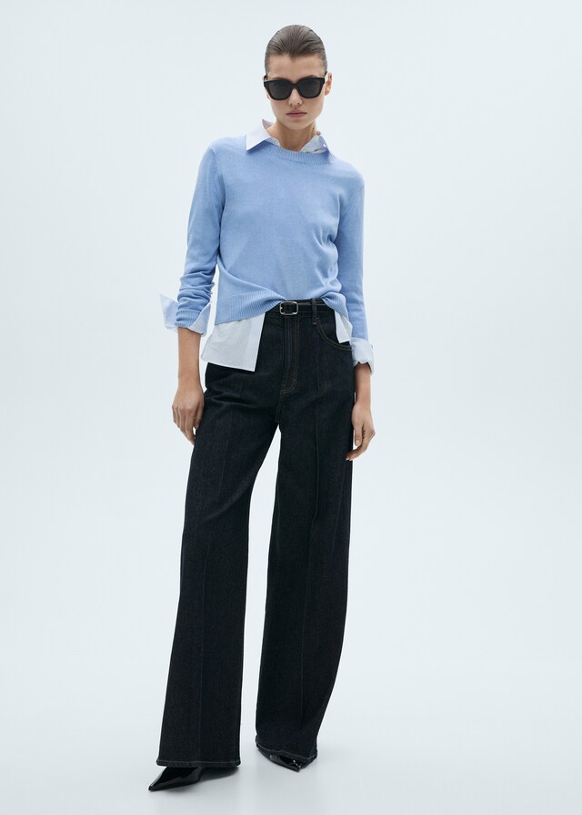 Mango Jersey Punto Mezcla Lino