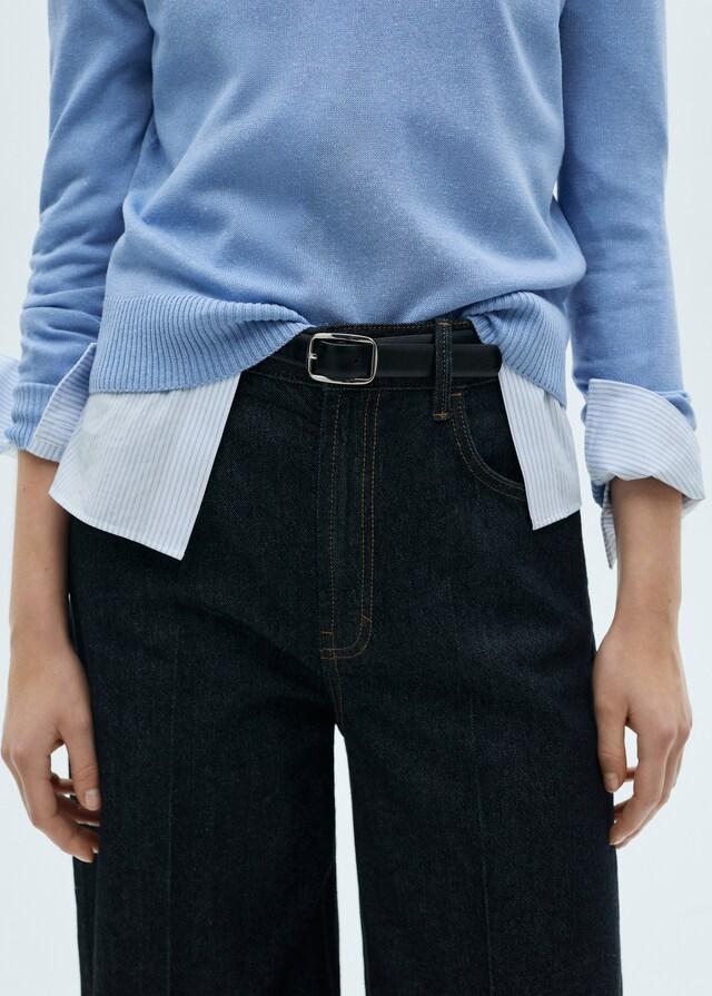 Mango Jersey Punto Mezcla Lino