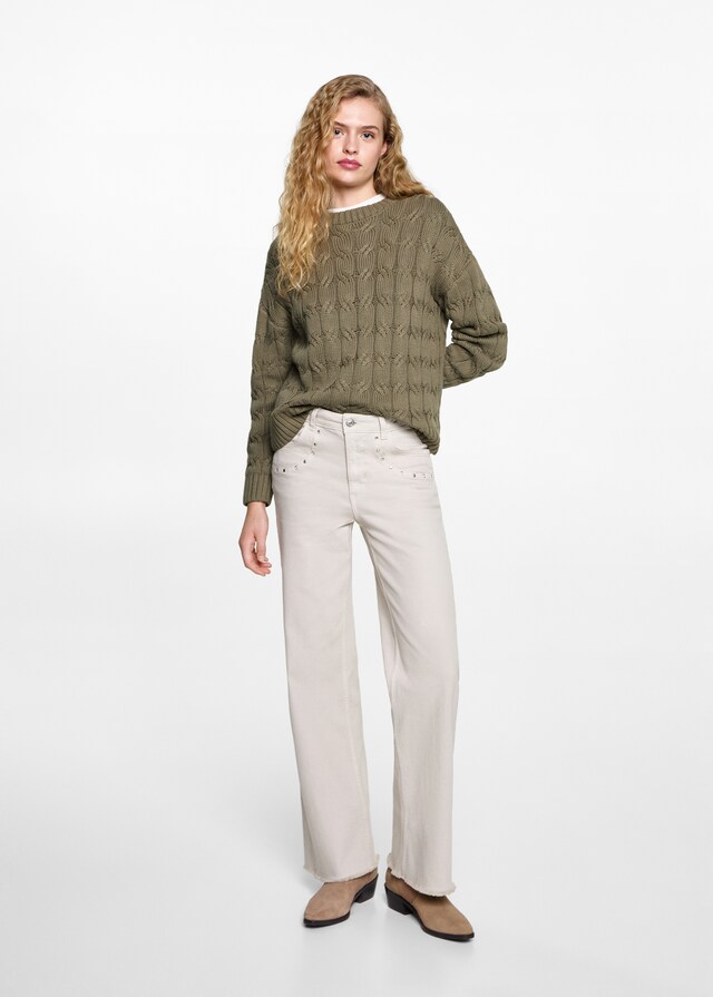 Mango Jersey Punto Trenzas