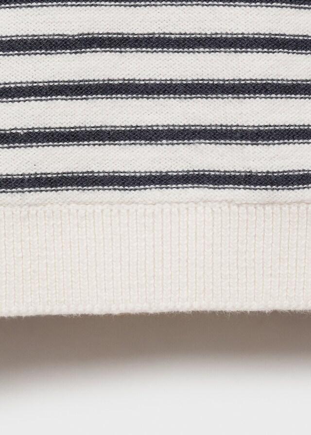 Mango Jersey Rayas Punto Capucha