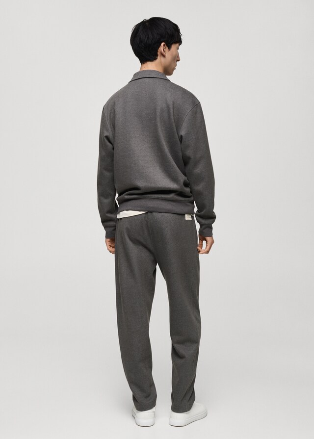 Mango Joggers Algodón Detalle Bordado