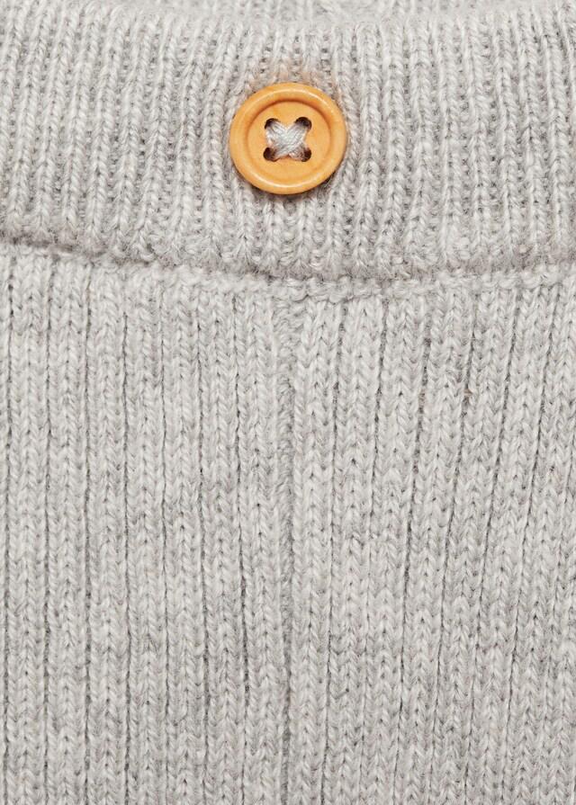 Mango Leggings Canalé Algodón