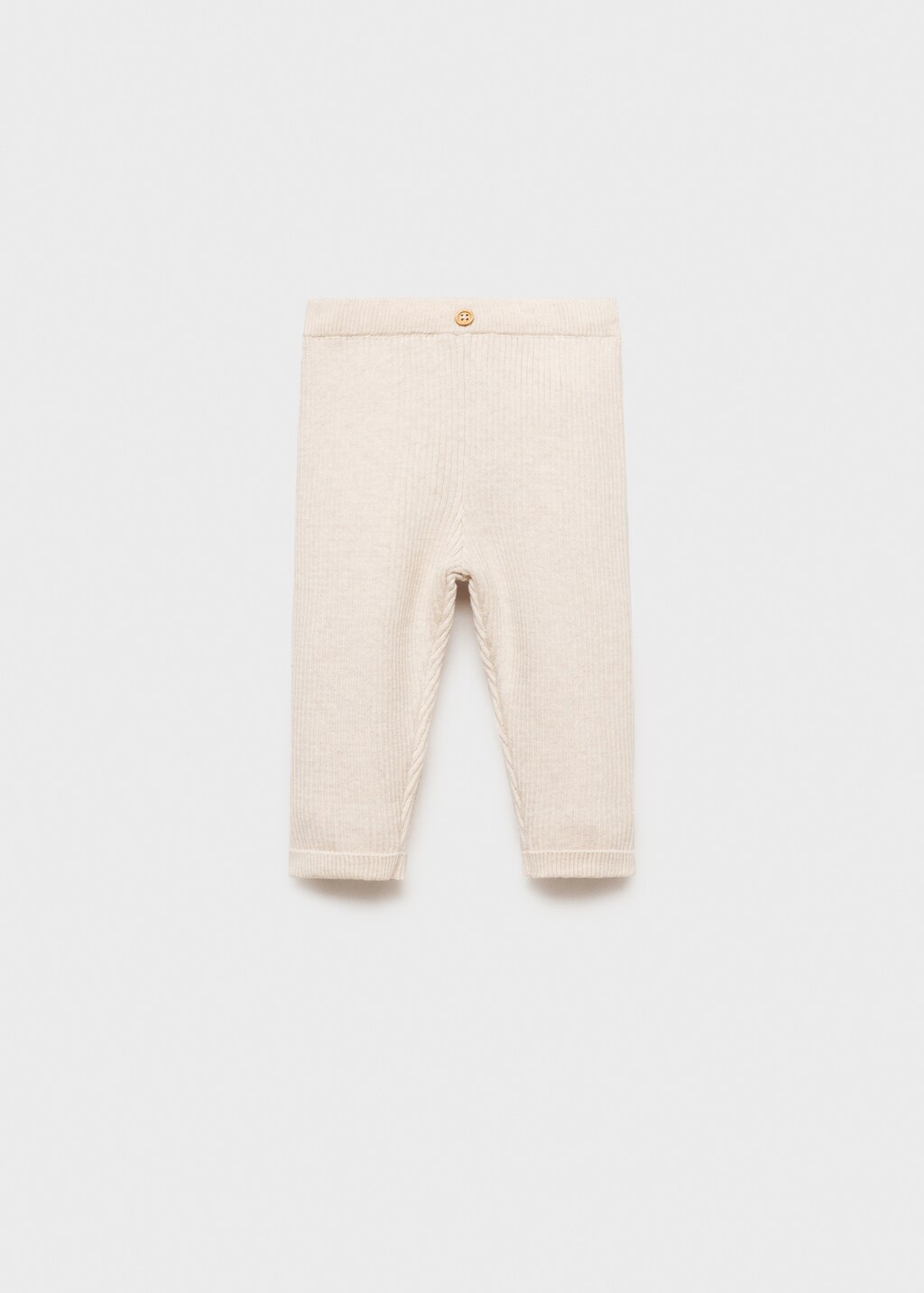 Mango Leggings canalé algodón