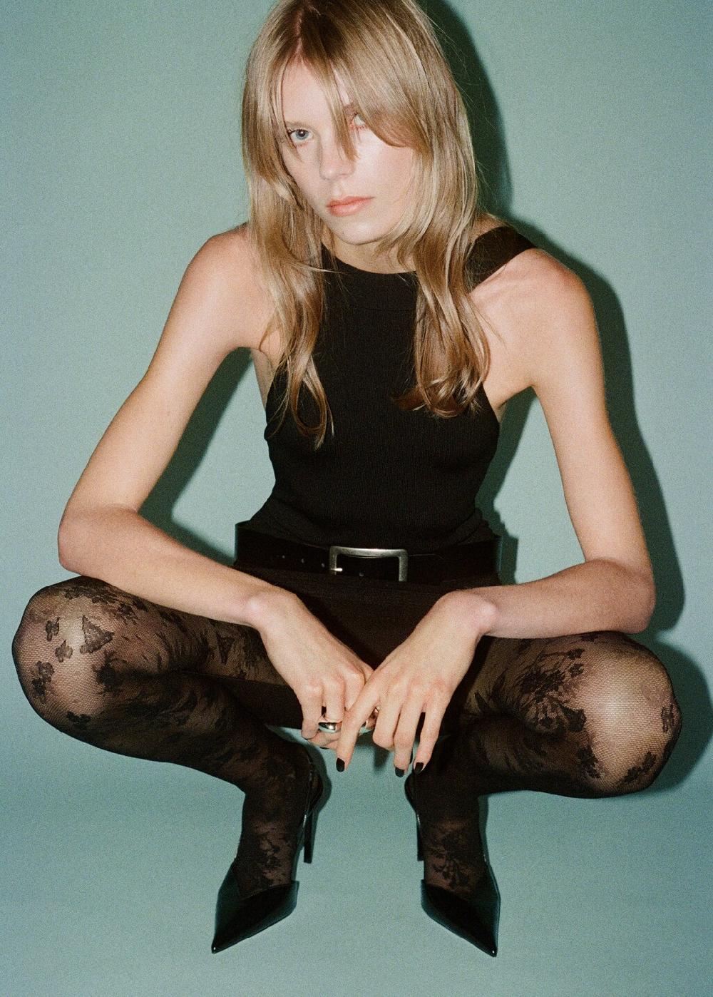 Mango Medias diseño encaje