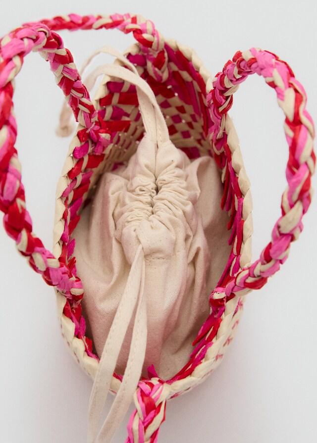 Mango Mini Bolso Trenzado