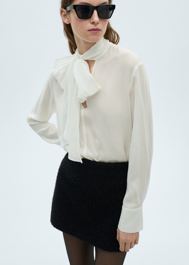 Mango Minifalda Bouclé