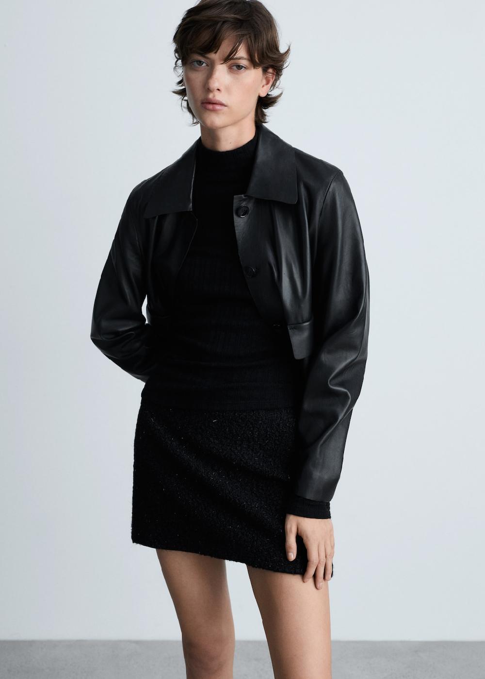 Mango Minifalda bouclé