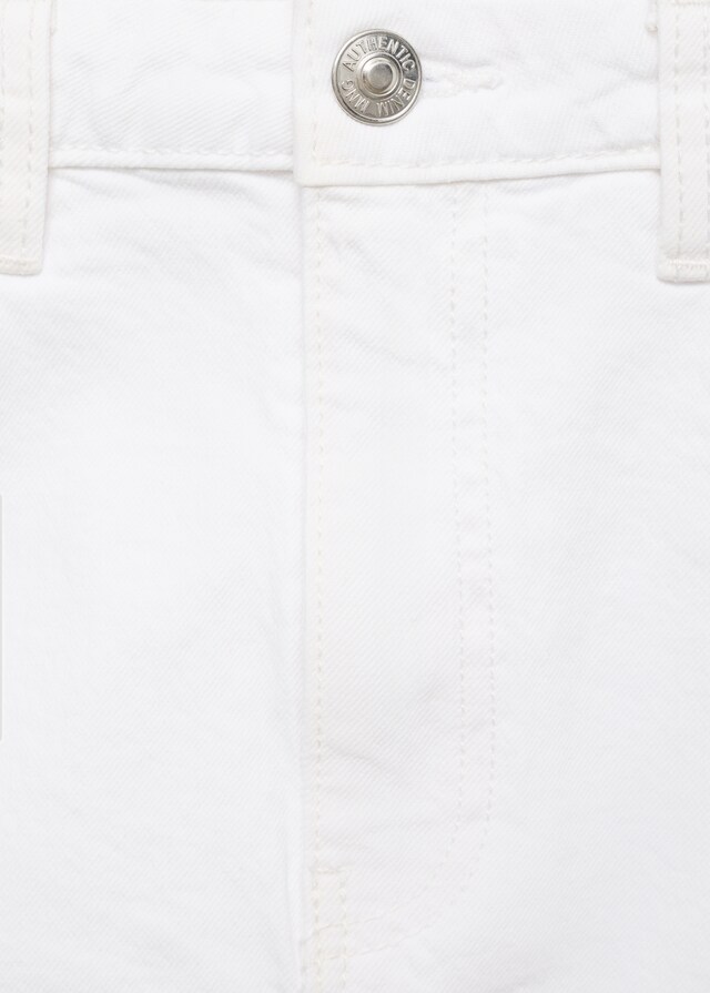 Mango Minifalda Vaquera Bajo Deshilachado