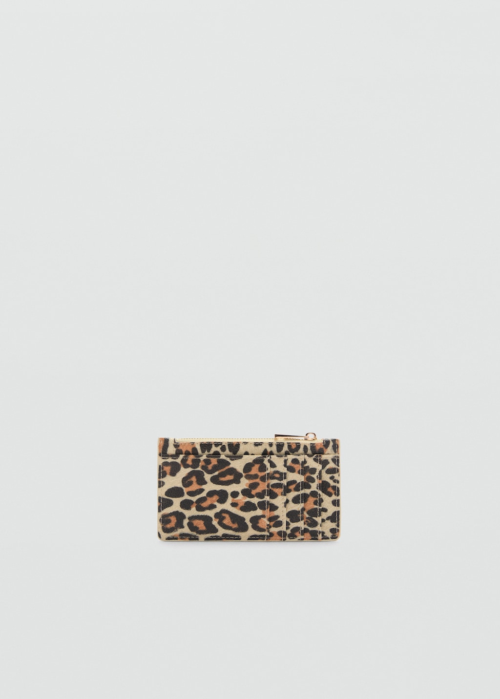 Mango Monedero efecto piel leopardo