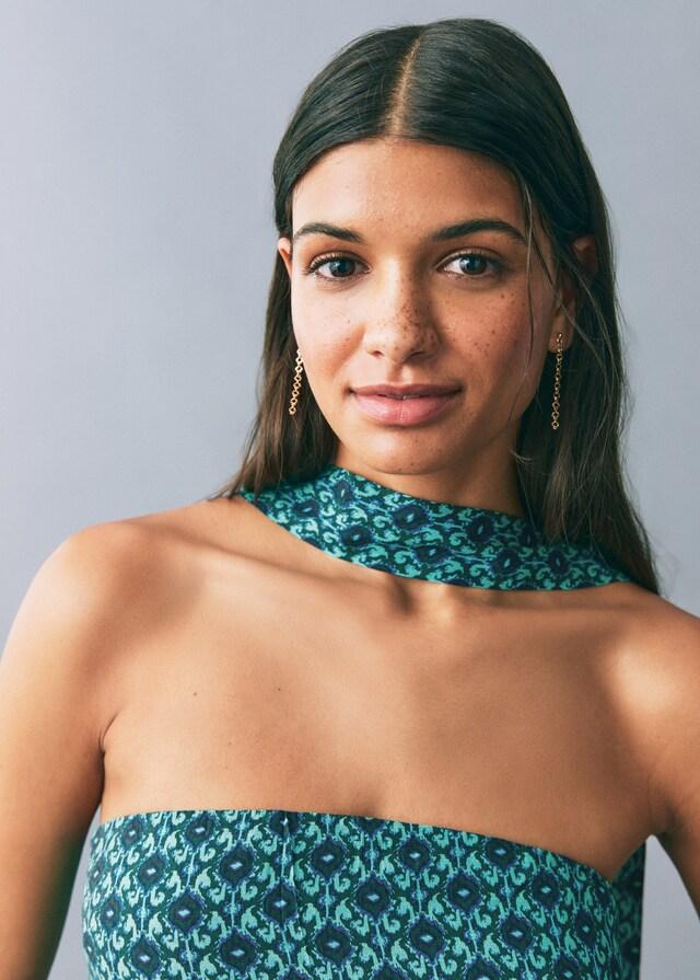 Mango Mono Estampado Lazo