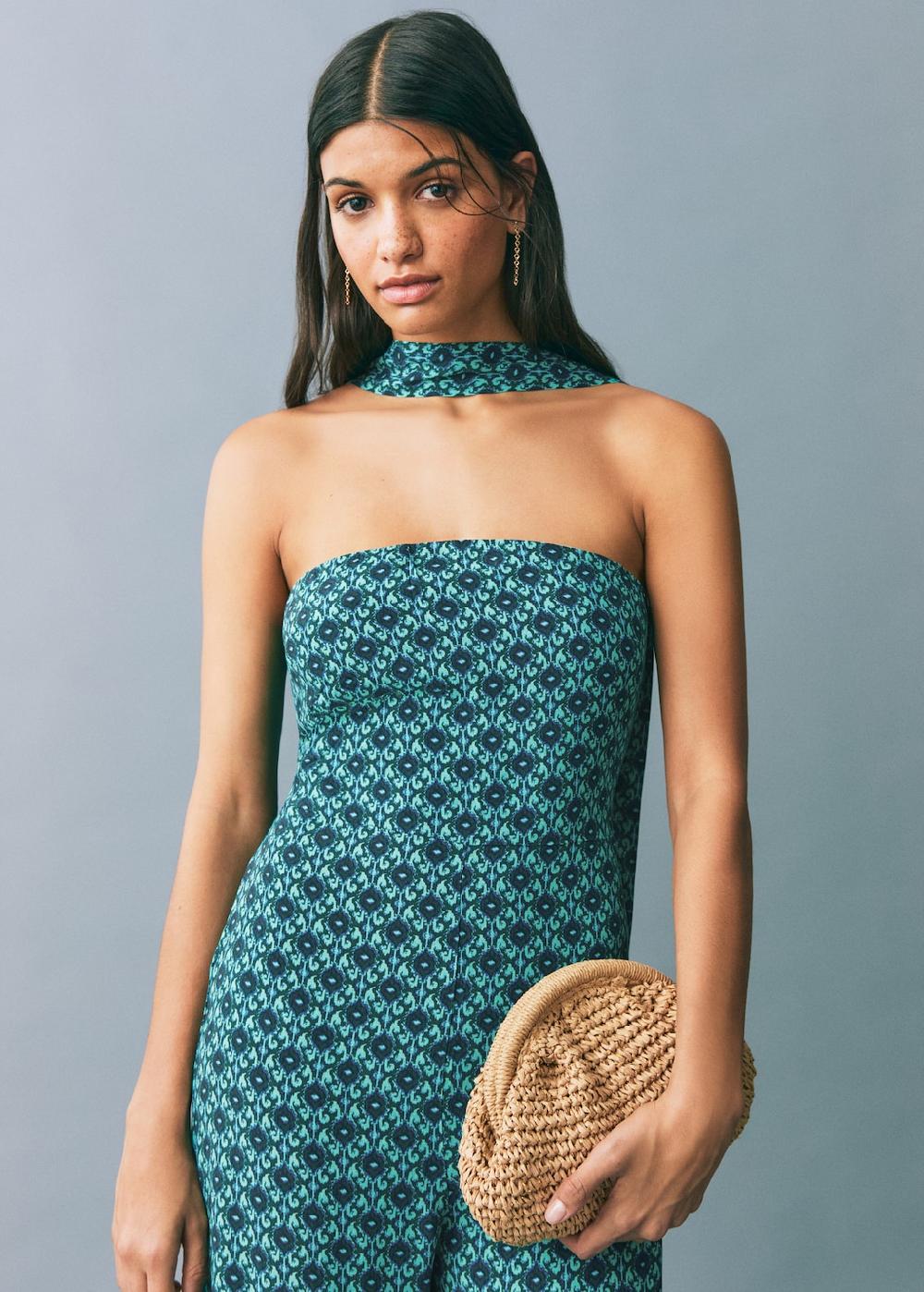 Mango Mono estampado lazo