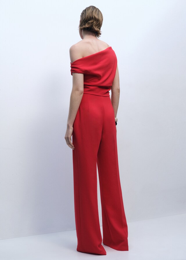 Mango Mono Largo Asimétrico Drapeado