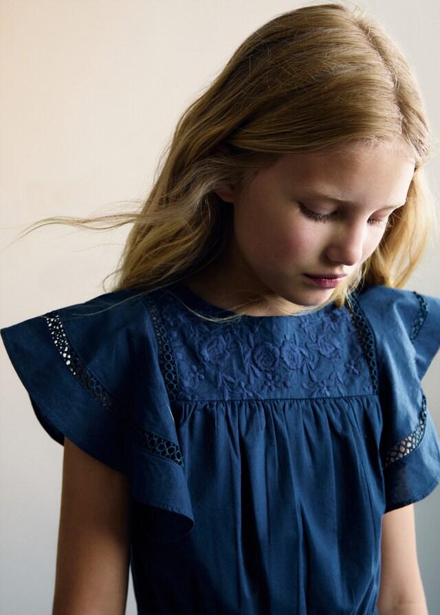 Mango Mono Largo Bordado