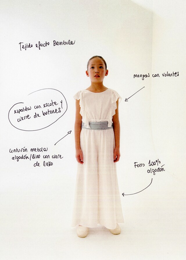 Mango Mono Largo Volantes