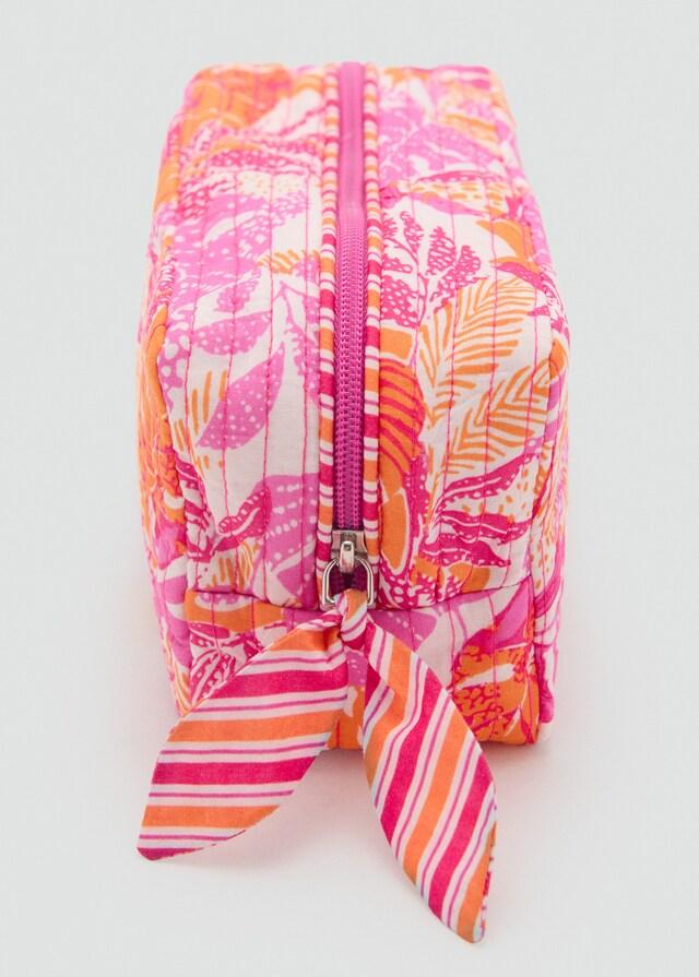 Mango Neceser Acolchado Estampado