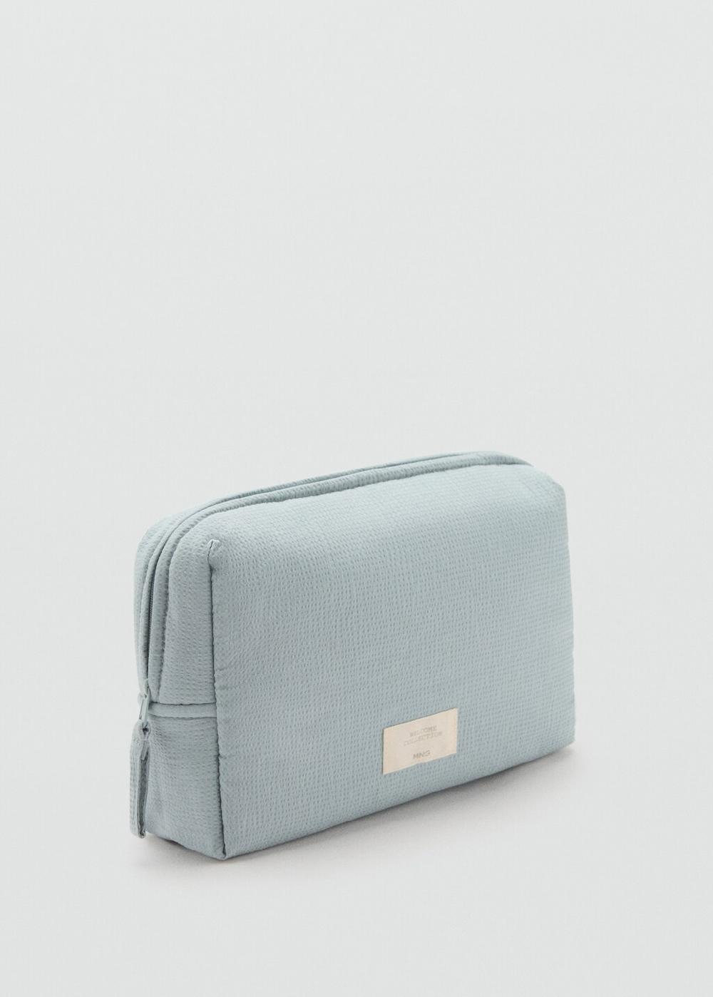 Mango Neceser algodón textura