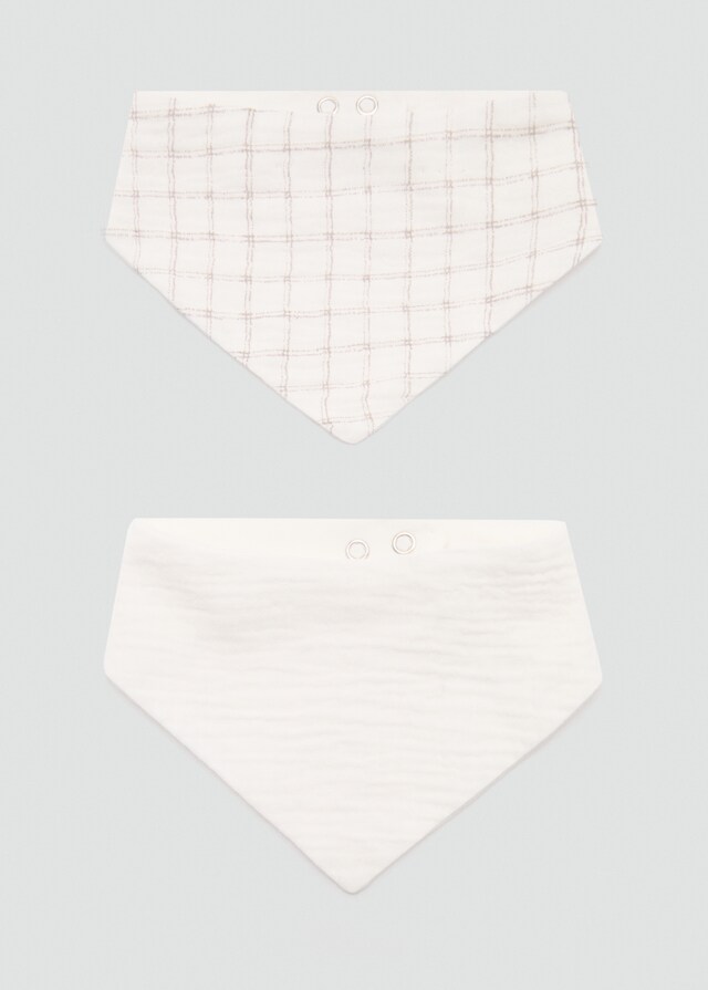 Mango Pack 2 Baberos Estampados