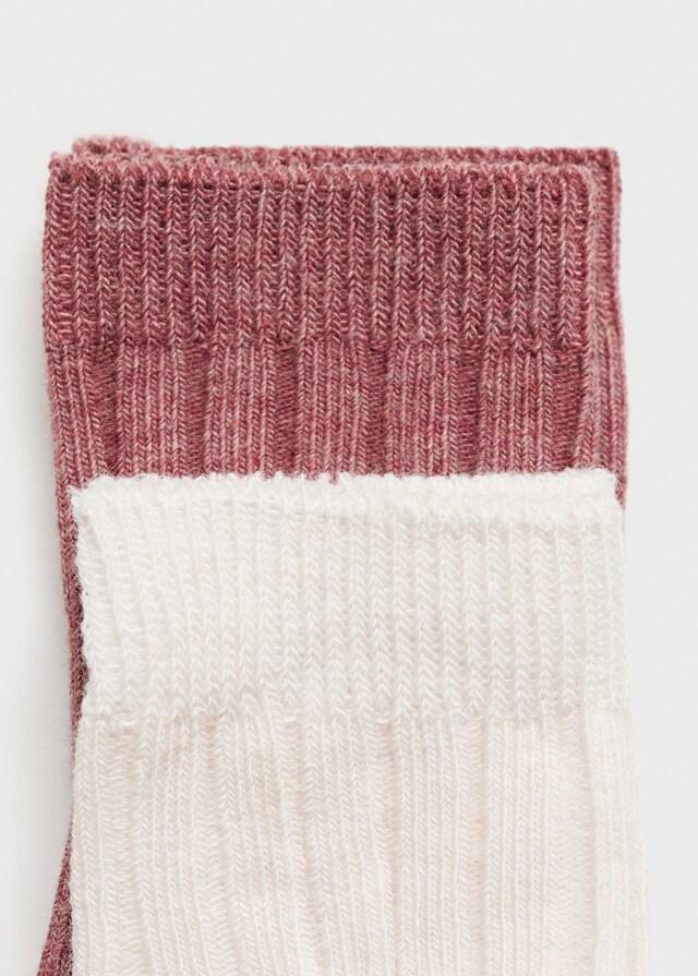 Mango Pack 2 Calcetines Canalé Combinados