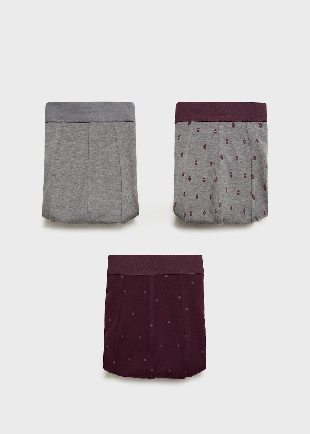 Mango Pack 3 calzoncillos combinados