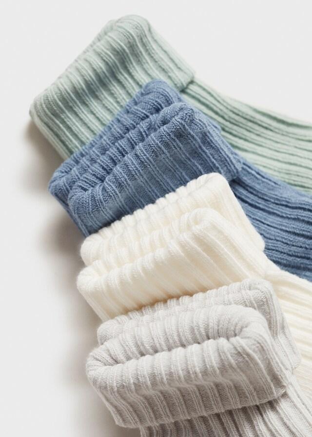 Mango Pack 4 Calcetines Canalé