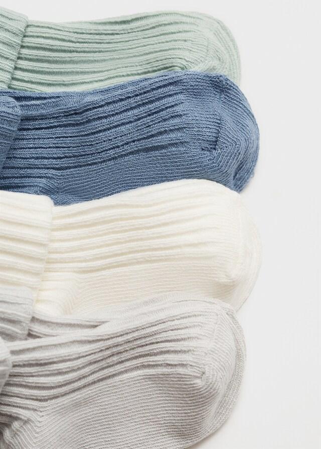 Mango Pack 4 Calcetines Canalé