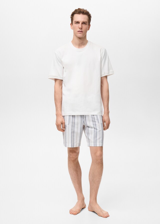 Mango Pack Pijama 100% Algodón Corto