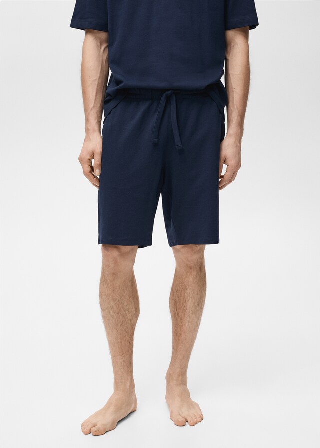 Mango Pack Pijama Algodón Corto